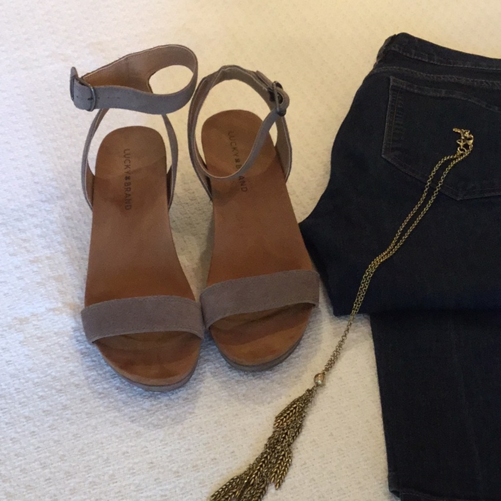 Lucky Brand suede wedges (Karston)